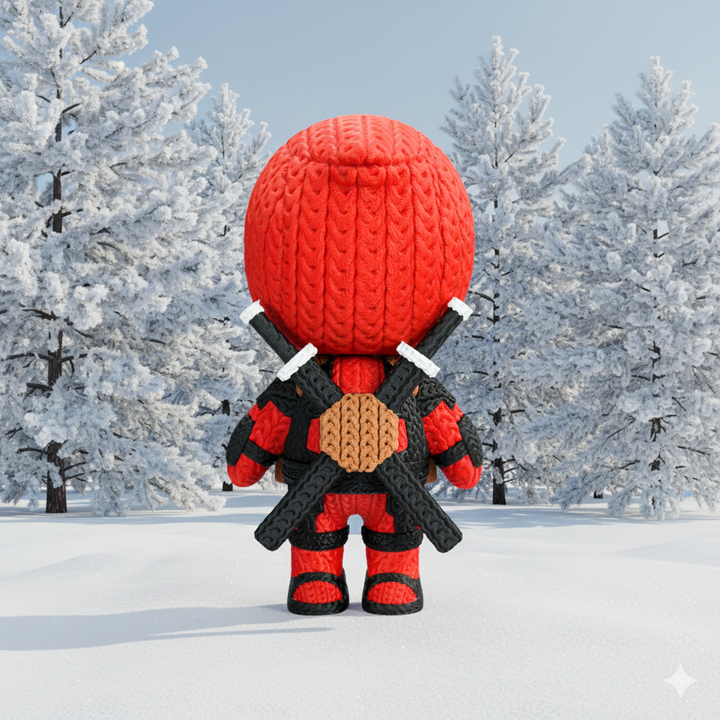 Marvel Deadpool Knitted - Crochet