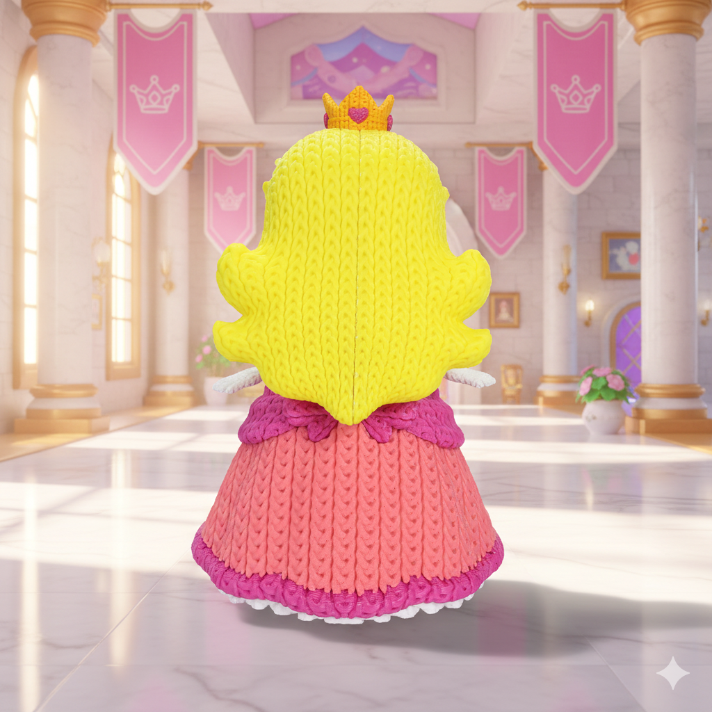 Princess Peach Knitted Crochet