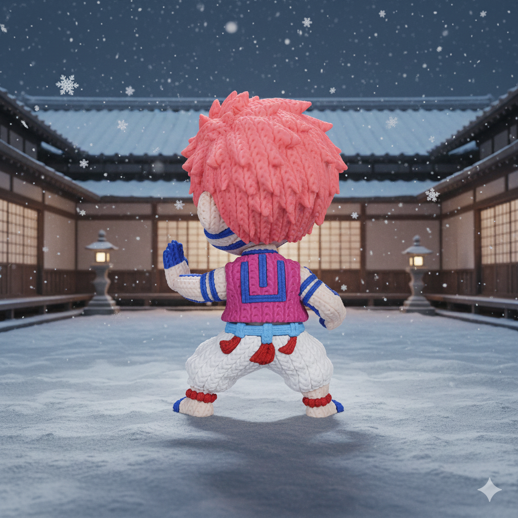 Demon Slayer Akaza Knitted - Crochet