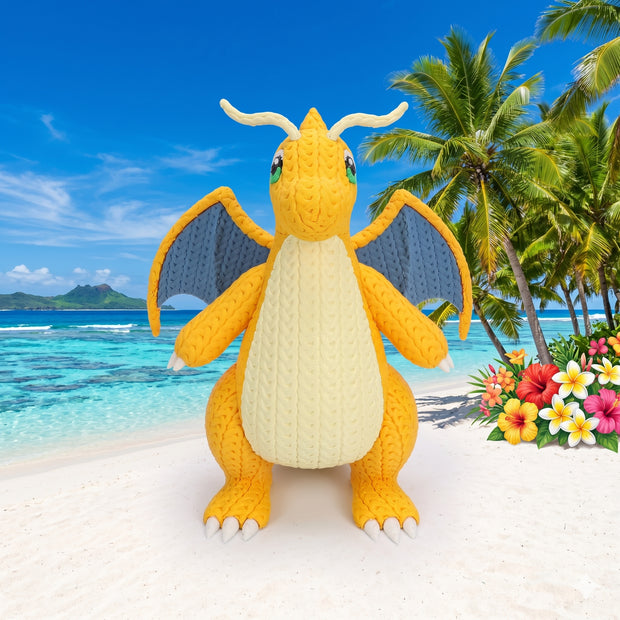 Pokemon Dragonite Knitted - Crochet