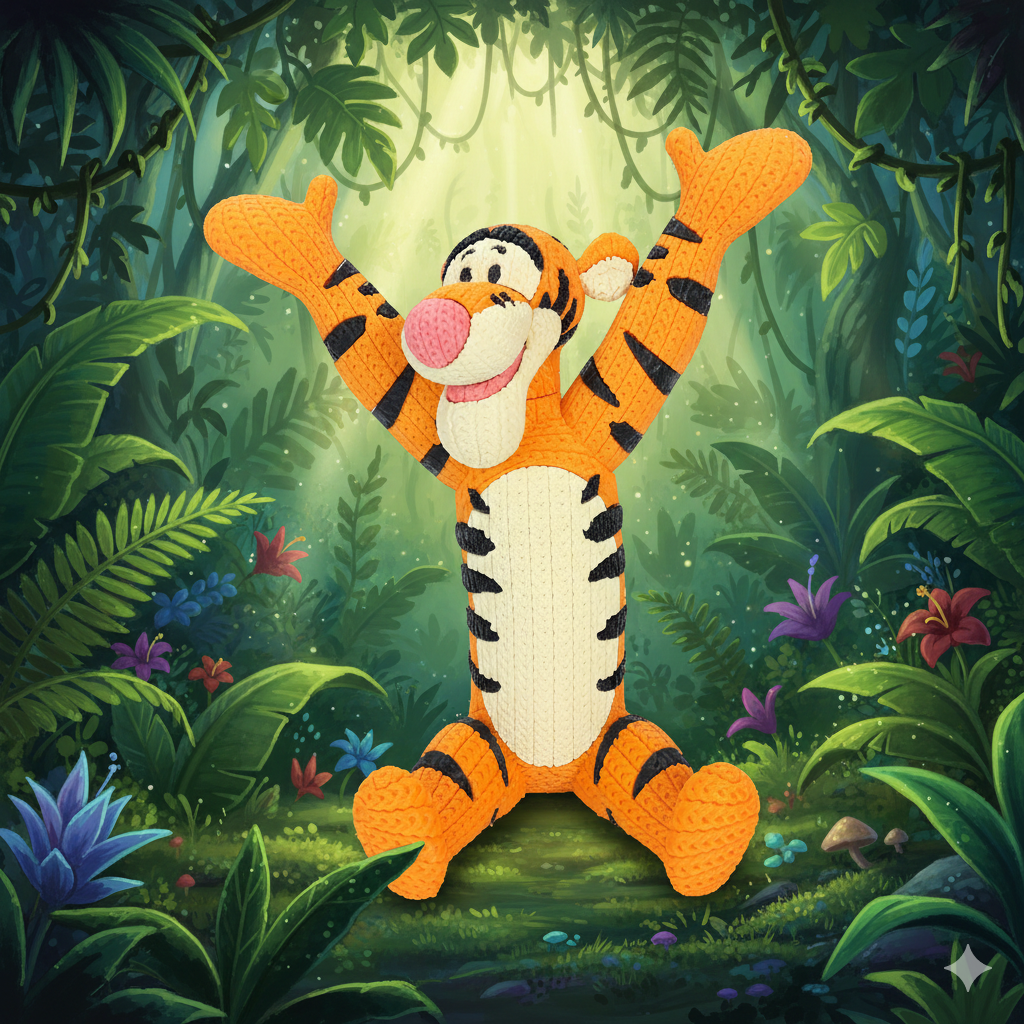 Winnie The Pooh Tigger Knitted - Crochet
