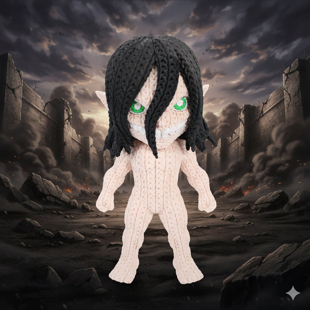 Attack on Titan Eren Titan Knitted - Crochet
