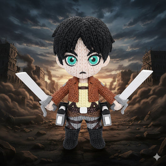 Attack on Titan Eren Yeager Knitted - Crochet