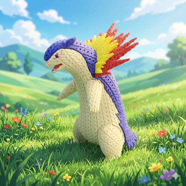 Typhlosion - Fan Art - Knitted Crochet