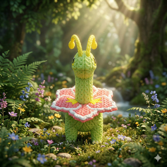 Pokemon Meganium Knitted - Crochet