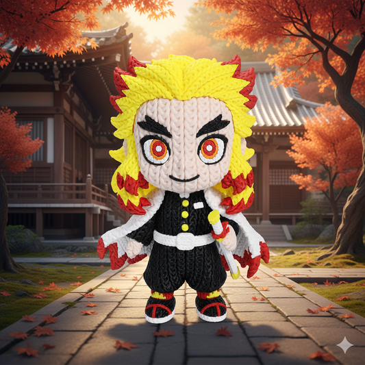 Demon Slayer Rengoku Knitted - Crochet