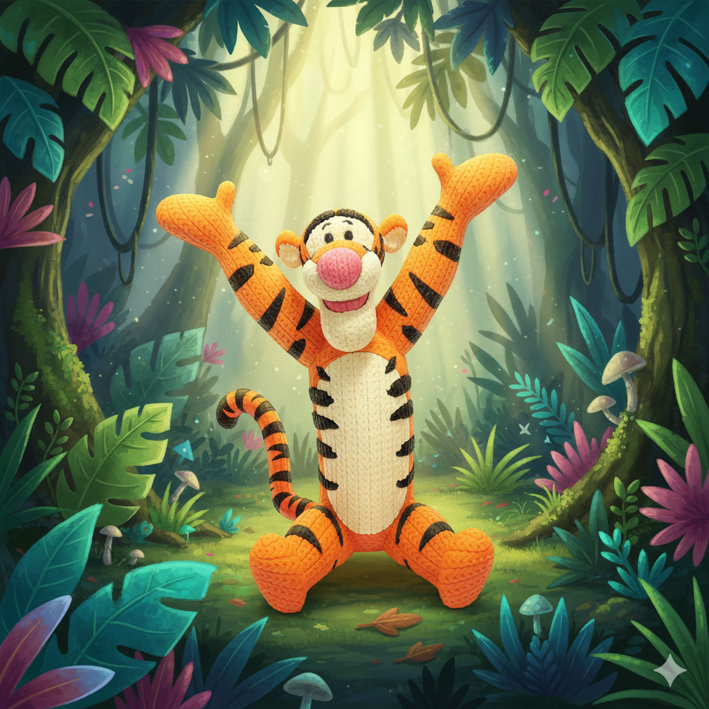 Winnie The Pooh Tigger Knitted - Crochet