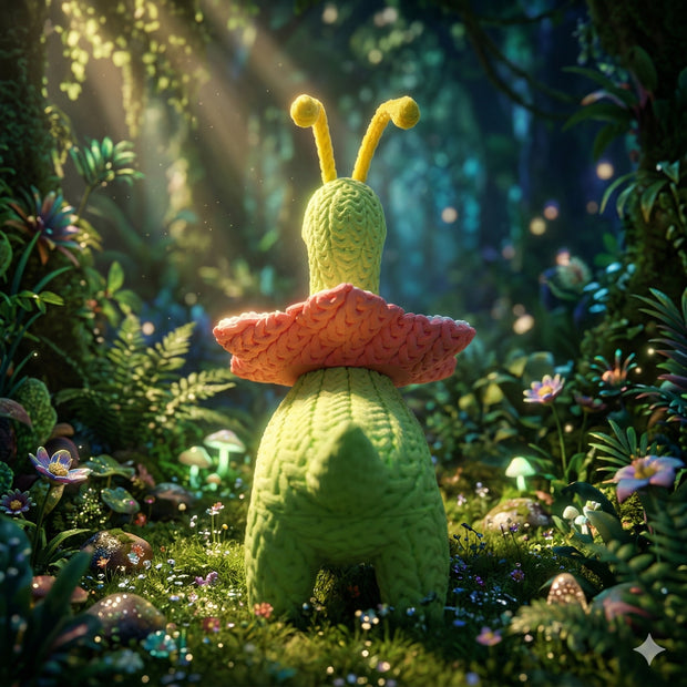 Pokemon Meganium Knitted - Crochet