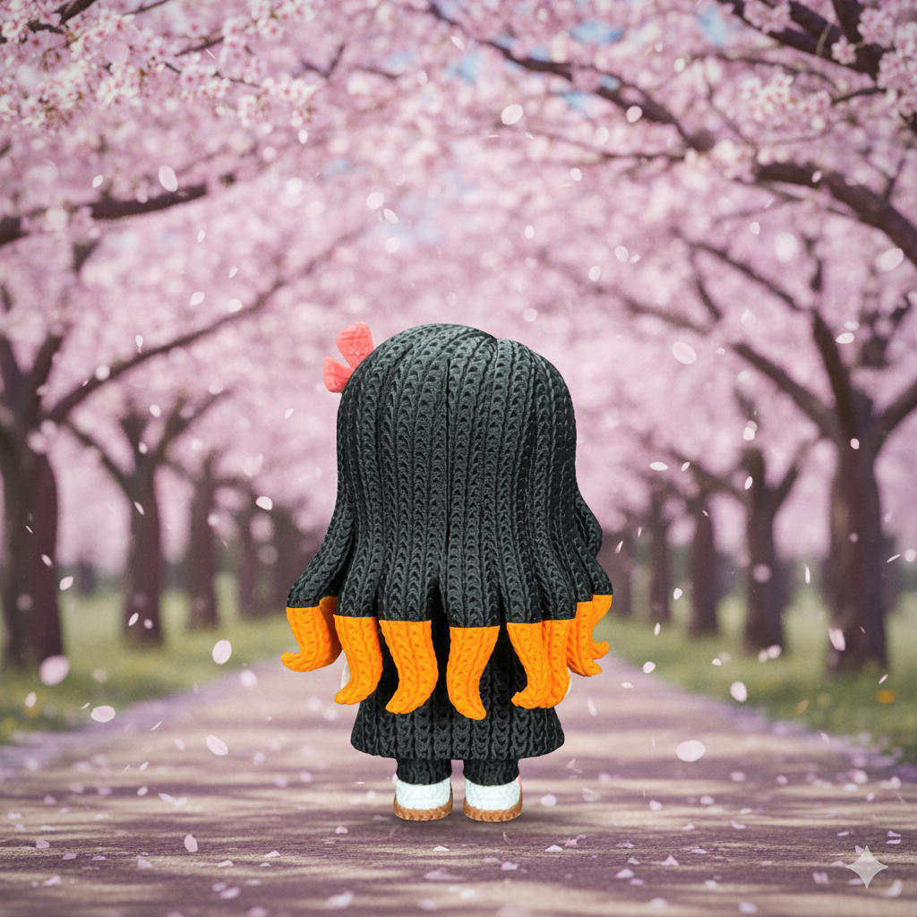 Demon Slayer Nezuko Knitted - Crochet