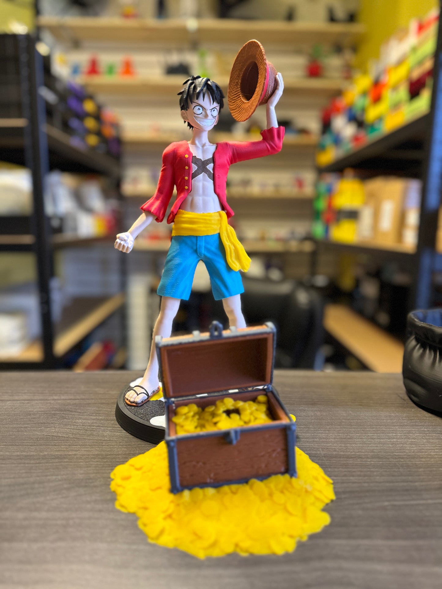 12" One Piece Luffy with Treasure Chest