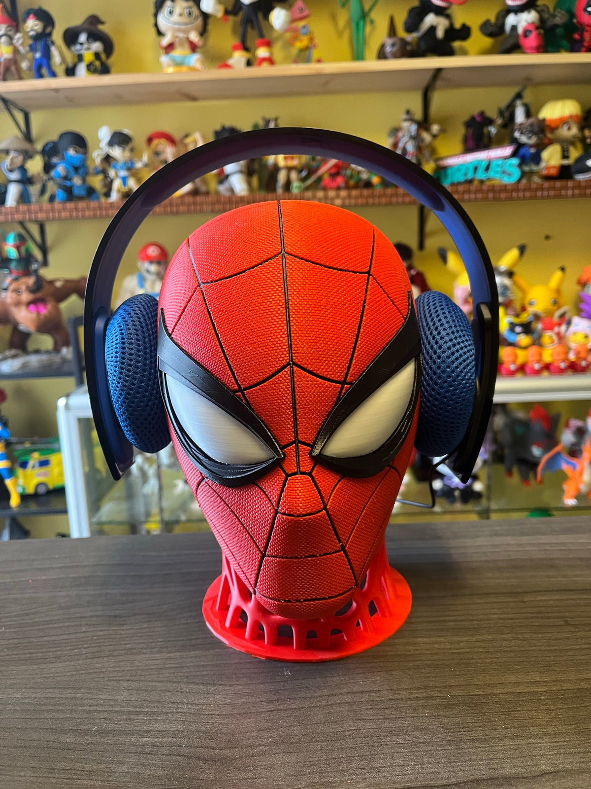 Spiderman Head Phone Holder