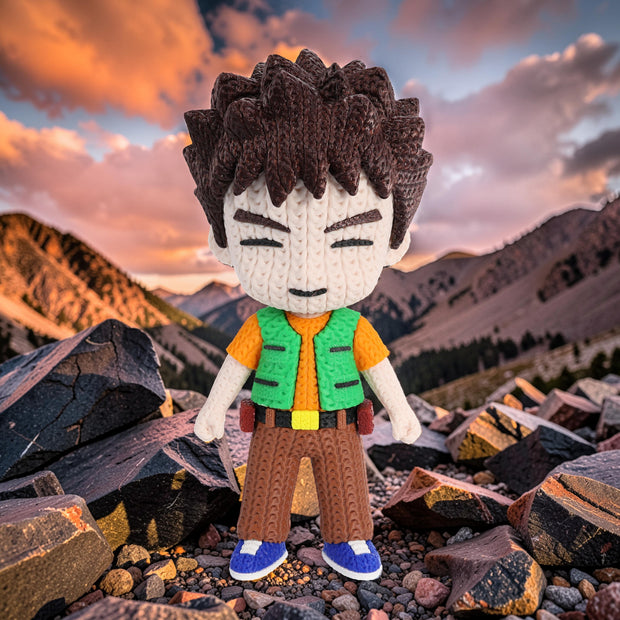 Pokemon Brock Knitted - Crochet