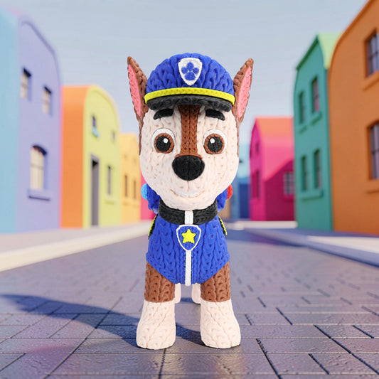 Paw Patrol Chase Knitted - Crochet