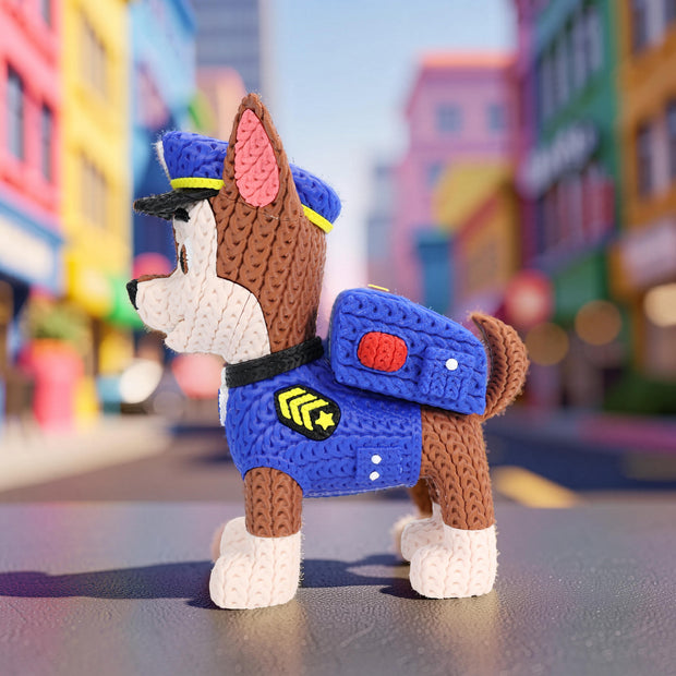 Paw Patrol Chase Knitted - Crochet