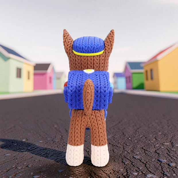 Paw Patrol Chase Knitted - Crochet