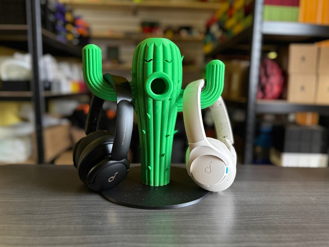 12" Sleepy Cactus Dual Head Phone Holder