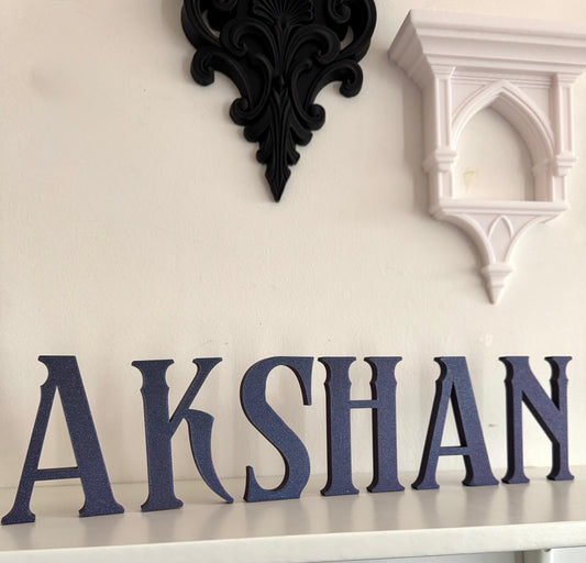 Customizable 3D Font Letters and Numbers