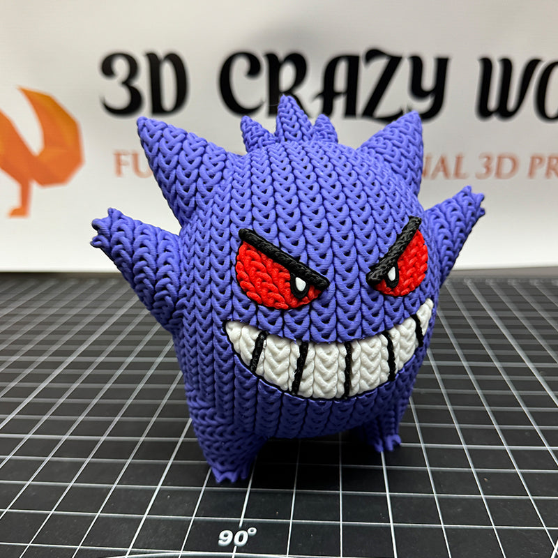 Pokemon Generation I - 7" Gengar Knitted - Crochet