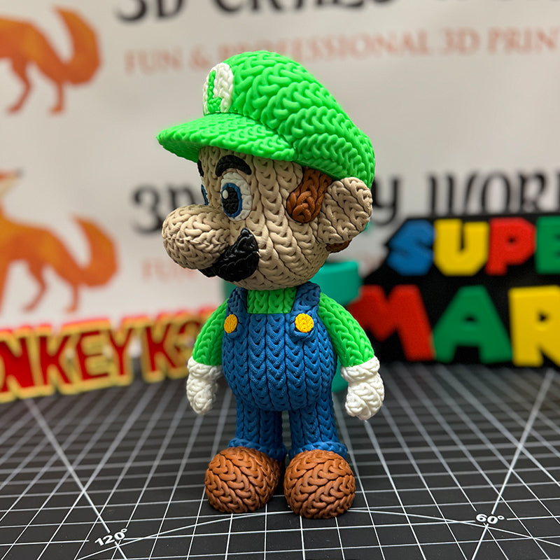 Super Mario Bros - 9" Luigi Knitted - Crochet
