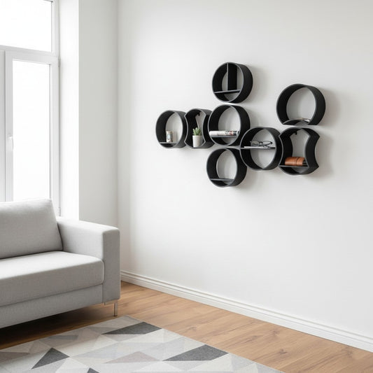 Modular round shelf system