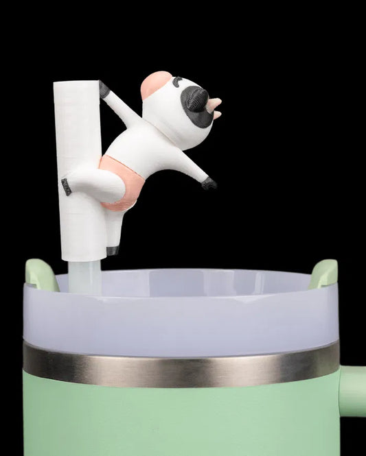 Udderly Thirsty - Straw Topper & Charm