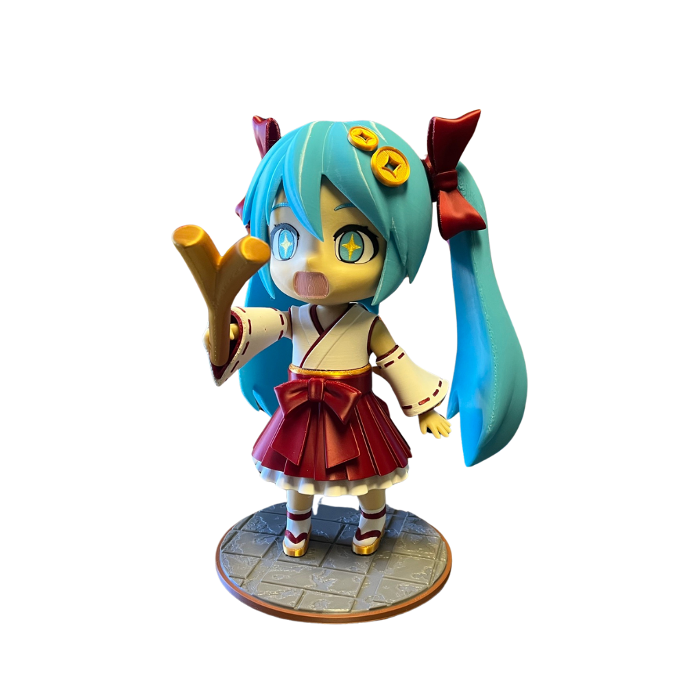 11" Hatsune Miku Chibi Shrine Maiden