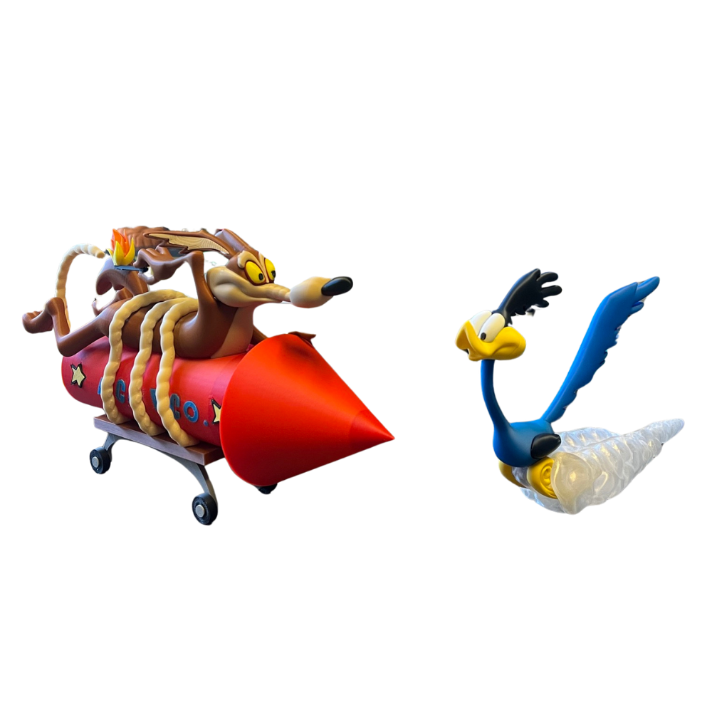 7" Wil E. Coyote & Road Runner Set