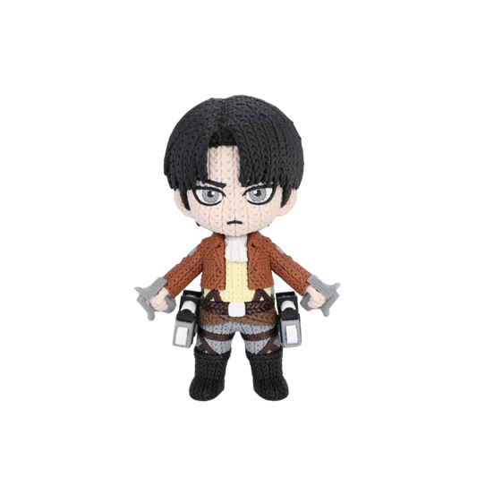 8" Attack on Titan Levi Ackerman Knitted - Crochet