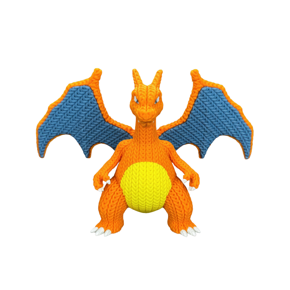 Pokemon Charizard Knitted - Crochet