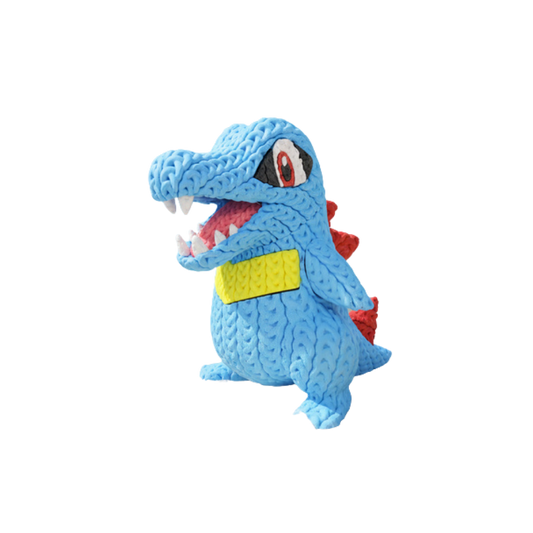 Pokemon Totodile Knitted - Crochet