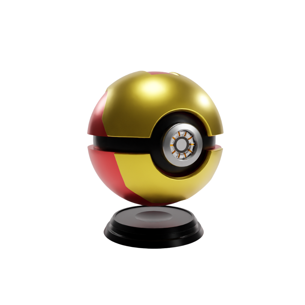 Marvel x Pokemon Iron Man Pokeball