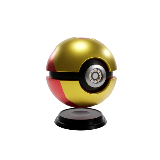 Marvel x Pokemon Iron Man Pokeball