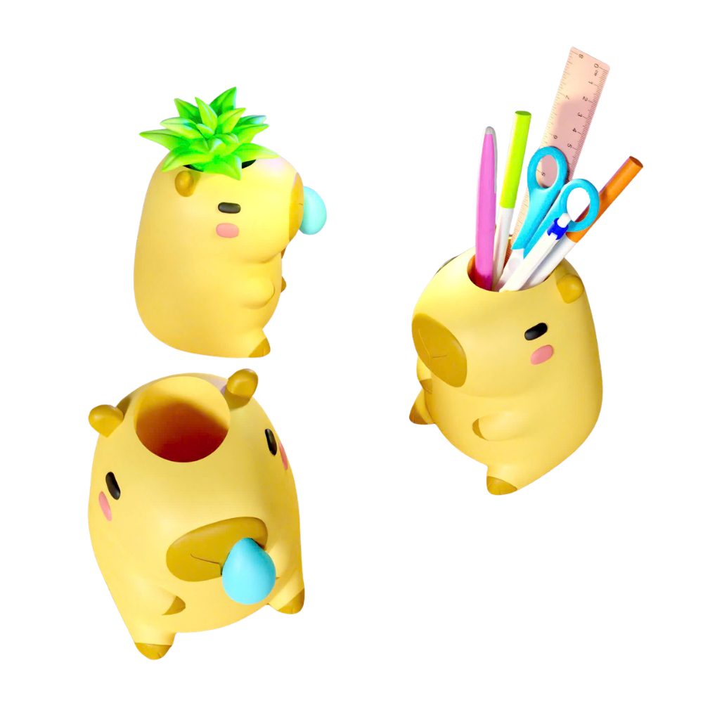 Cute Capybara Pen Holder & Planter