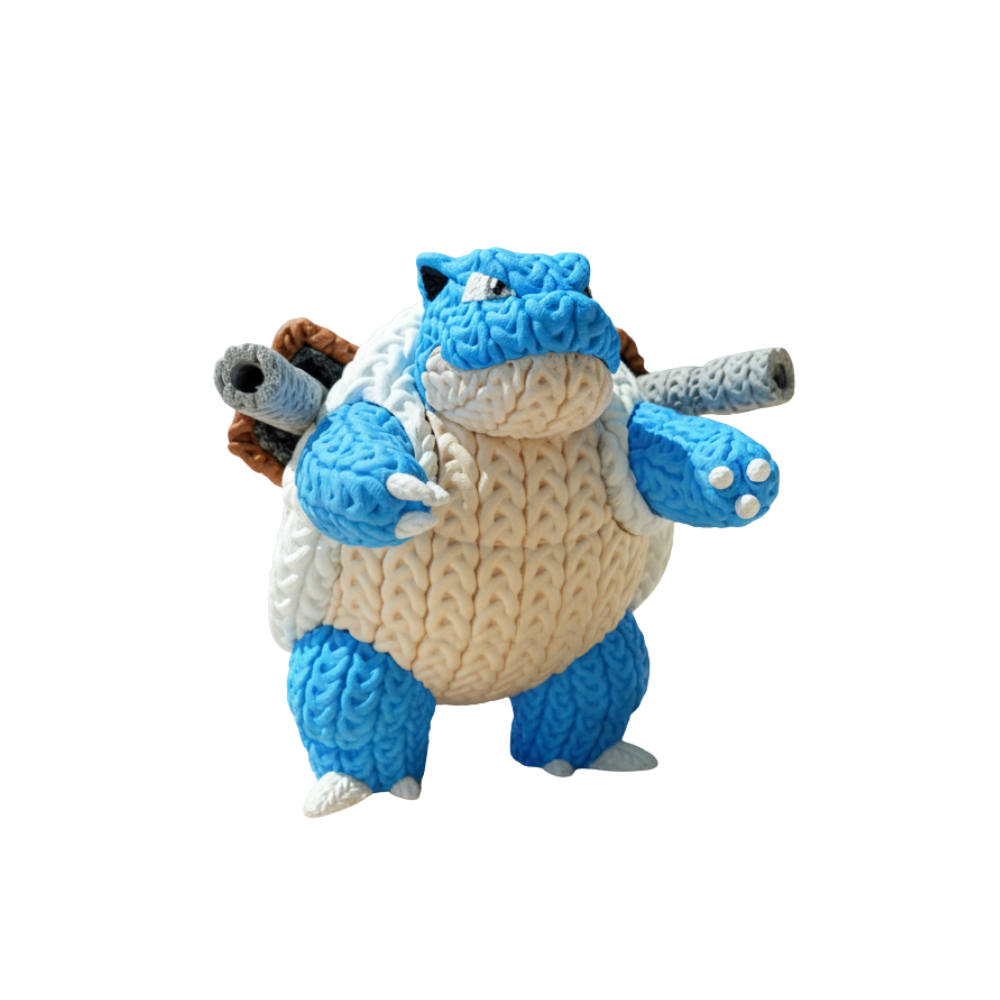 Pokemon Blastoise Knitted - Crochet