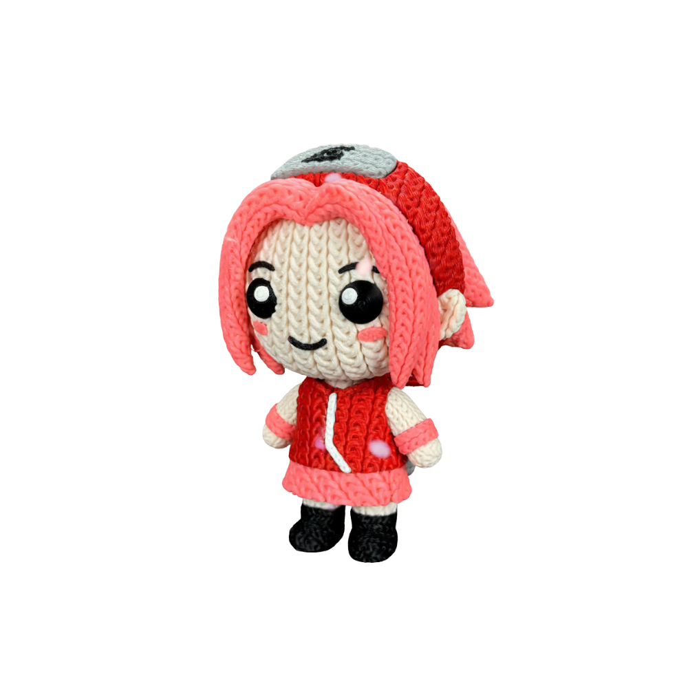 Naruto Shippuden Sakura Knitted - Crochet