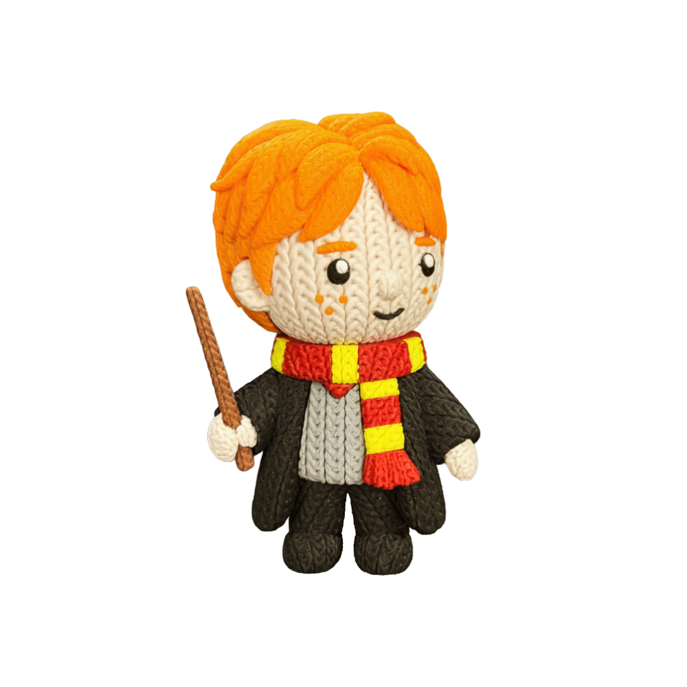 9" Harry Potter Series Ron Weasley Knitted - Crochet
