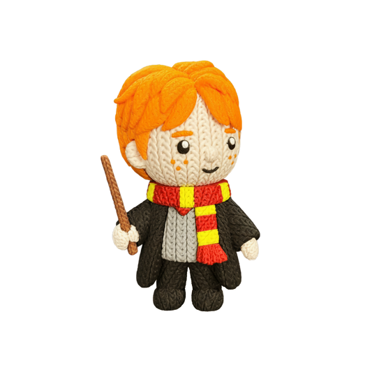 9" Harry Potter Series Ron Weasley Knitted - Crochet