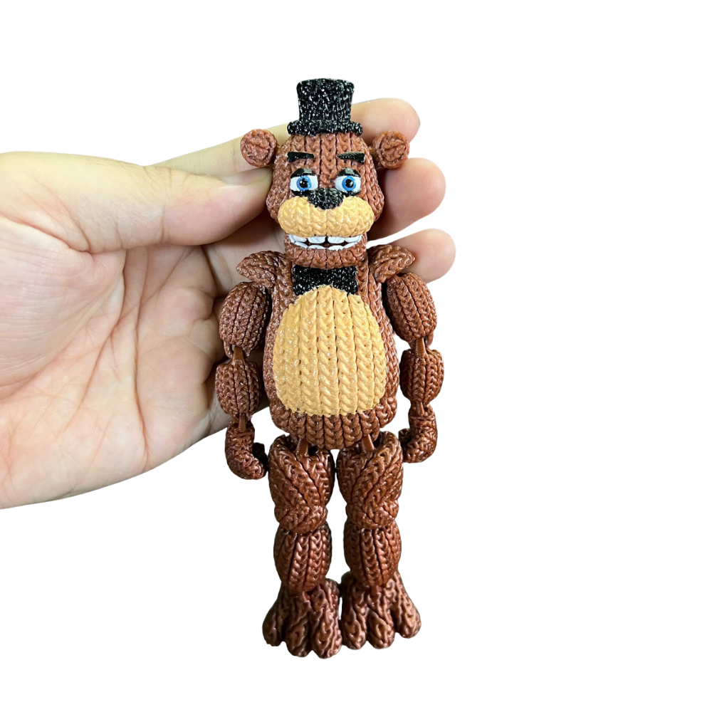 Five Nights at Freddy's Articulated Freddy Fazbear Flexible Knitted - Crochet