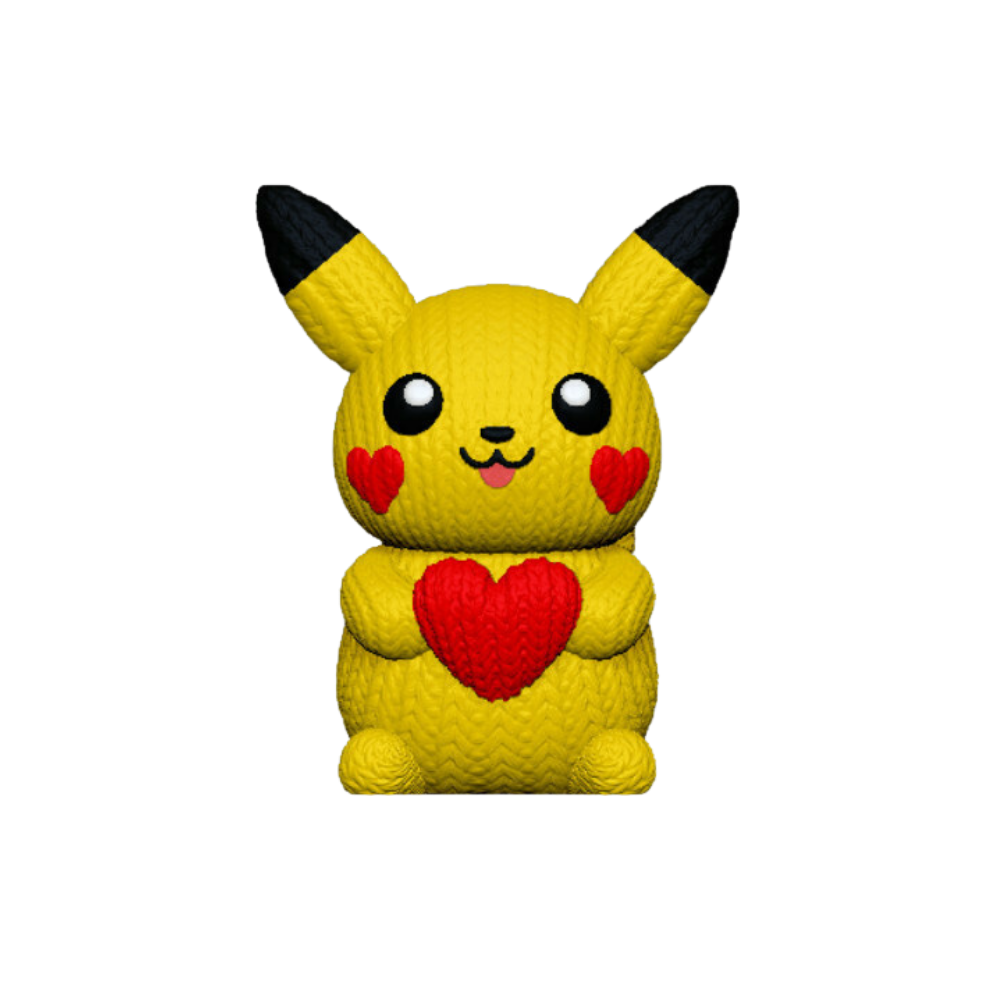 Pikachu Valentine Knitted - Crochet