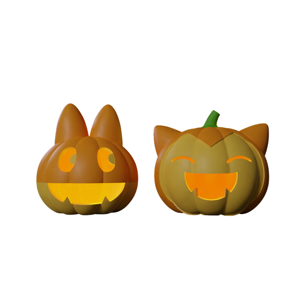 Pokemon Pumpkin - Halloween Pumpkin Snorlax and Munchlax