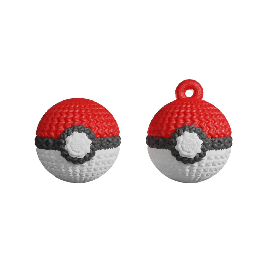 Pokemon Pokeball Knitted - Crochet