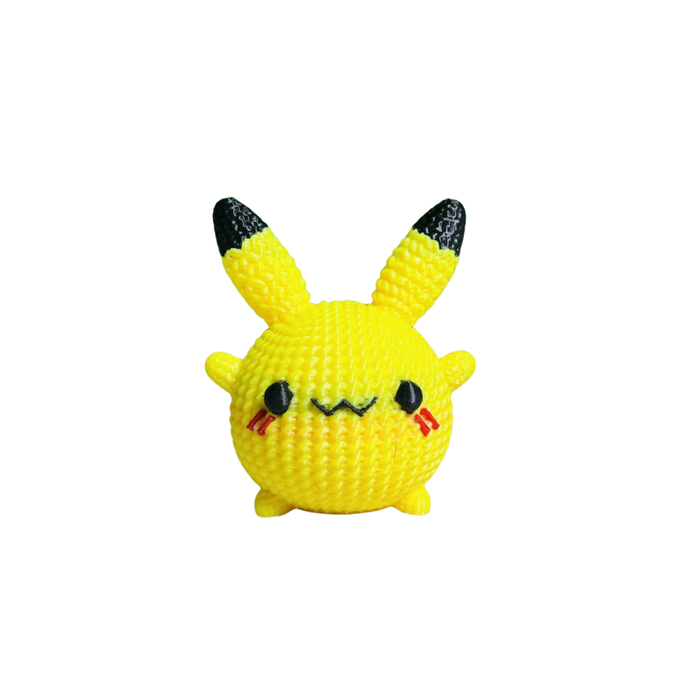 Pokemon Cute Pikachu Knitted Crochet Keychain & Piggy Bank