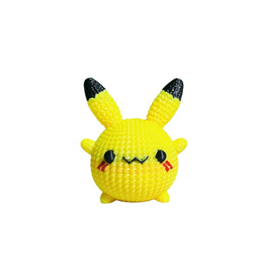 Pokemon Cute Pikachu Knitted Crochet Keychain & Piggy Bank