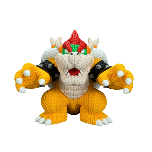 9" Mario Bowser Knitted - Crochet
