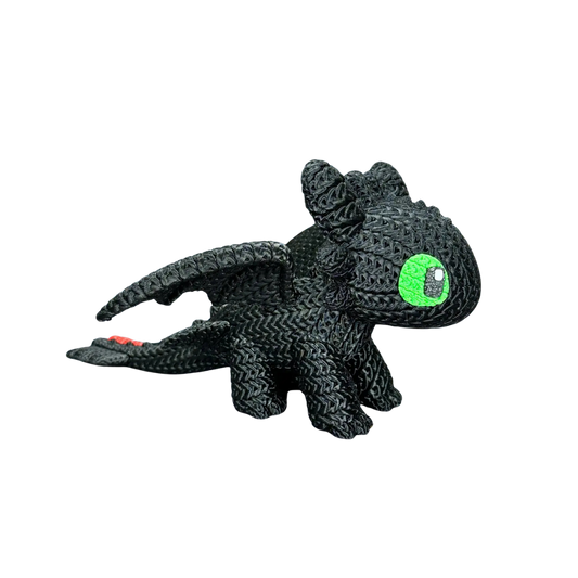 How To Train Your Dragon Toothless Knitted - Crochet