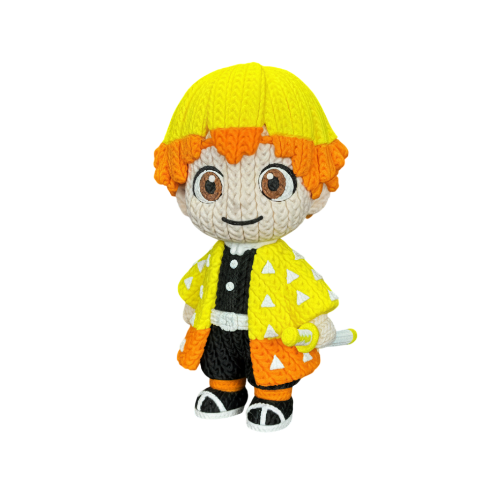 Demon Slayer Zenitsu Knitted - Crochet