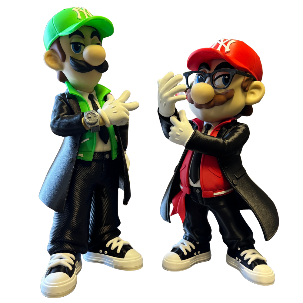 Bougie Bros 16" Mario 18" Luigi Large