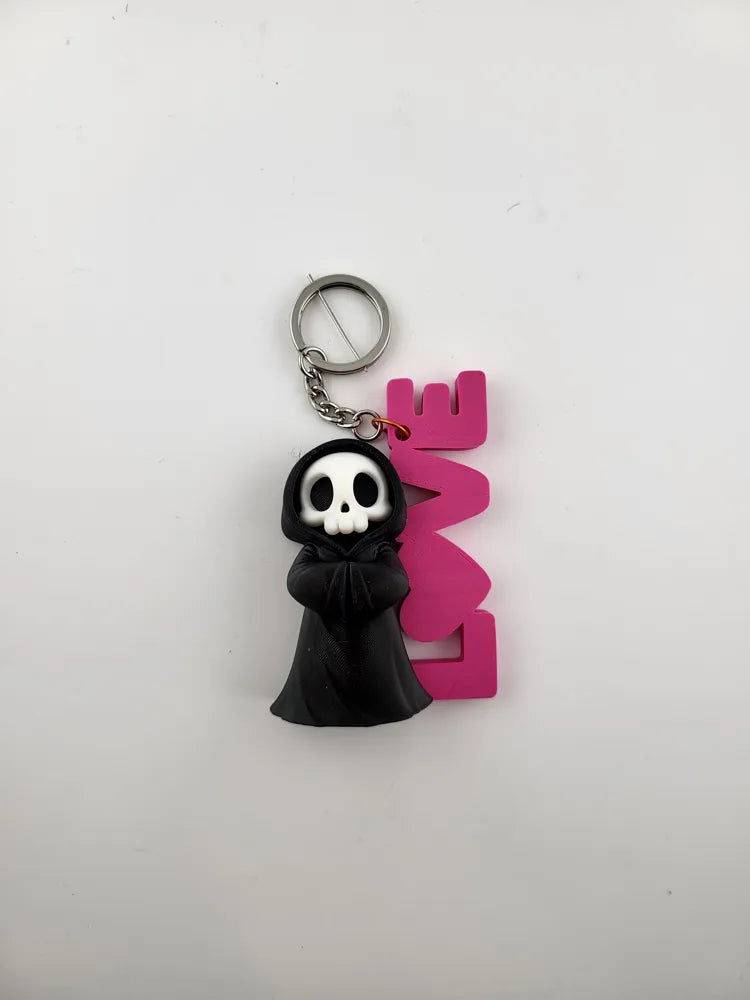 Cute Reaper Keychain Grim Reaper Keyring valentine