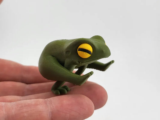 Zen Frog – Deep Stretch Pose Cute Desk Decor