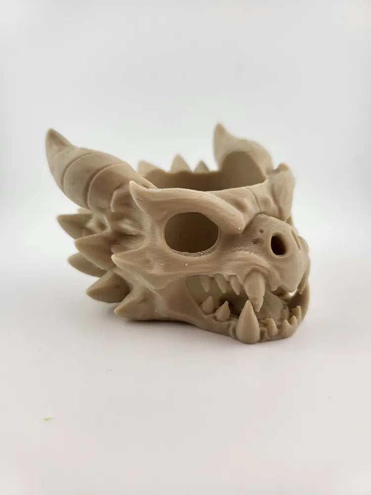 Dragon Skull Candy Bowl or pen holder easter idea